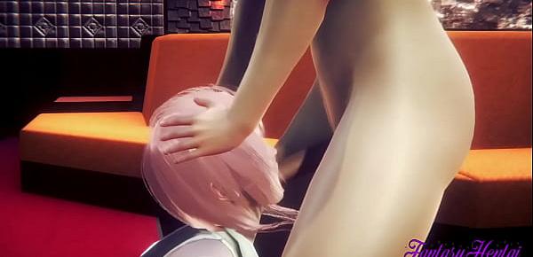 Fantasy XIII Hentai 3D - Claire Farron Handjob, blowjob and fucked with creampie - Anime Manga Cartoon Japanese Porn